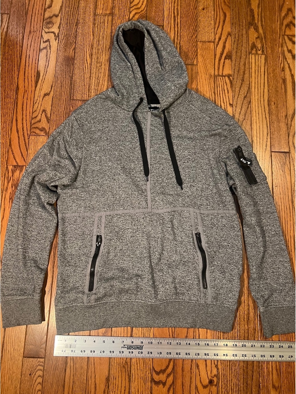 Five by five Gray Hoodie
